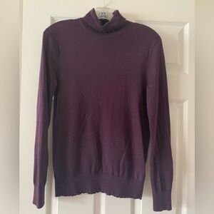 Club Monaco Deep Purple Wool Turtleneck - XS